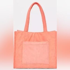 Sun and Shore Peach Terri Tote Bag
